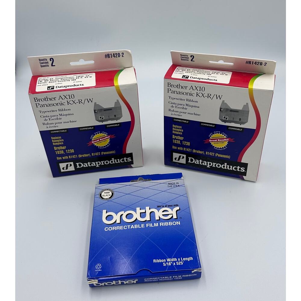 Brother R1421 Panasonic R1422 Black Typewriter Correctable Ribbon #3010 1230